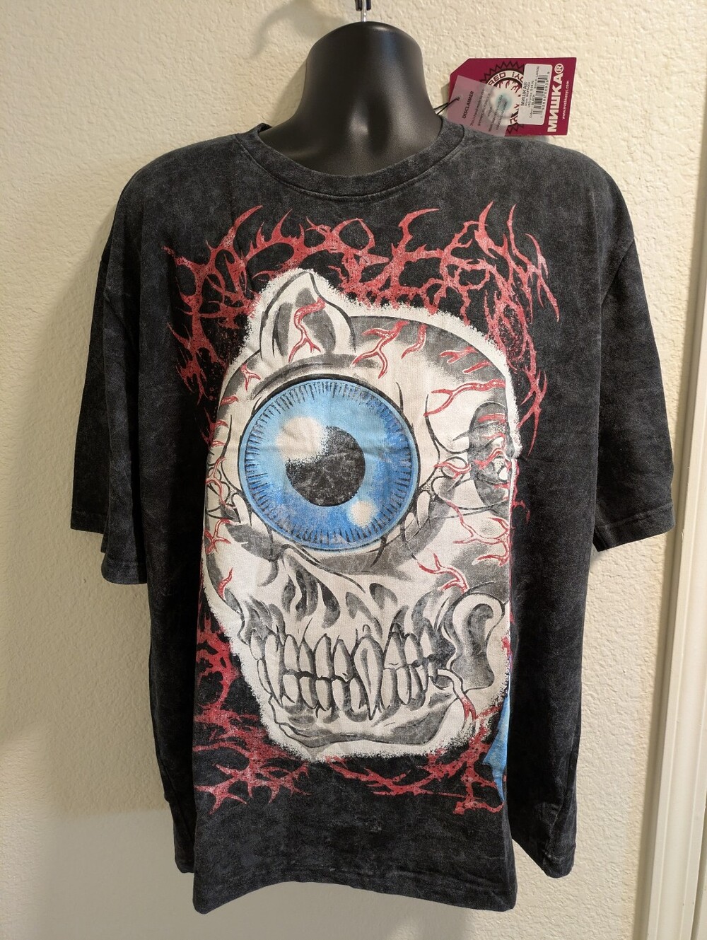 Mishka NYC Eyeball Skull Graphic T-Shirt NWT XL